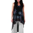 24/7 Comfort Apparel Dual Print Racerback Tunic Top