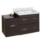 37.75-in. W Wall Mount Dawn Grey Vanity Set For 3h8-in. Drilling Bianca Carara Top White Um Sink