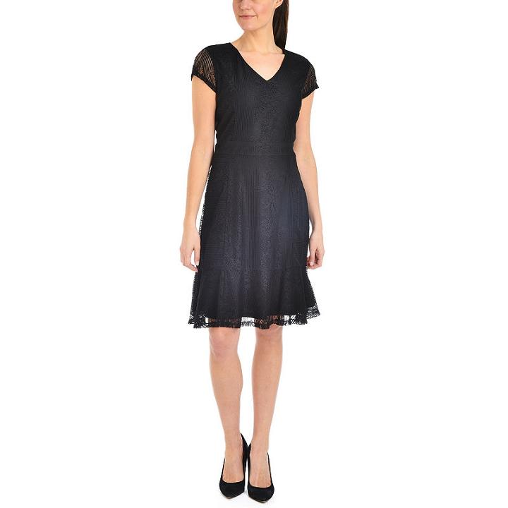 Ny Collection Flounce Hem Lace Dress - Petities