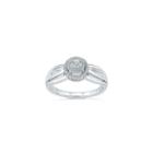 Womens 1/6 Ct. T.w. Genuine Baguette White Diamond Sterling Silver Promise Ring
