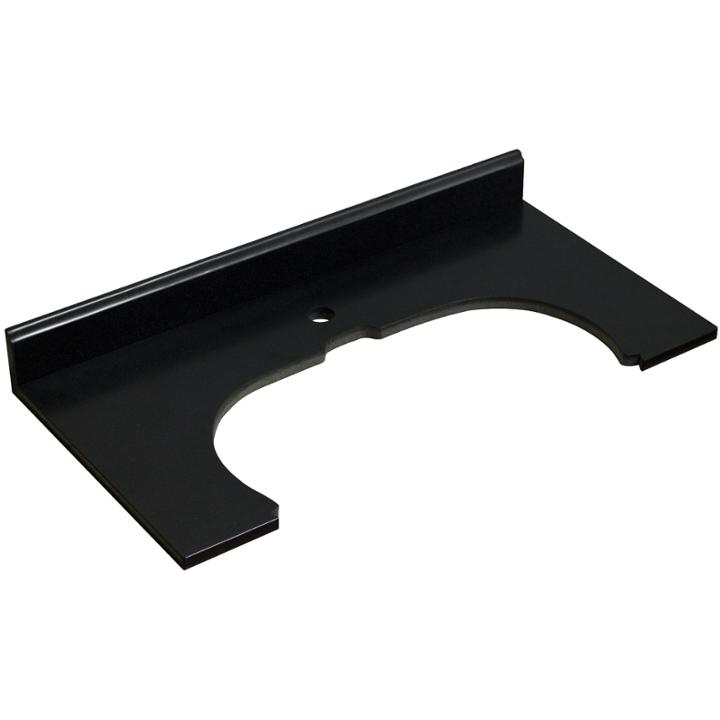 American Imaginations 33-in. W X 17-in. D Granitetop In Black Color For Single Hole Faucet