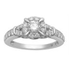 Hallmark Bridal Womens 1 Ct. T.w. Genuine Round White Diamond 10k Gold Engagement Ring