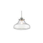 Asha Large Pendant In Pewter With Crushed Crystalglass