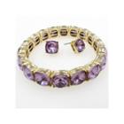 Vieste Rosa Womens 2-pc. Purple Brass Jewelry Set