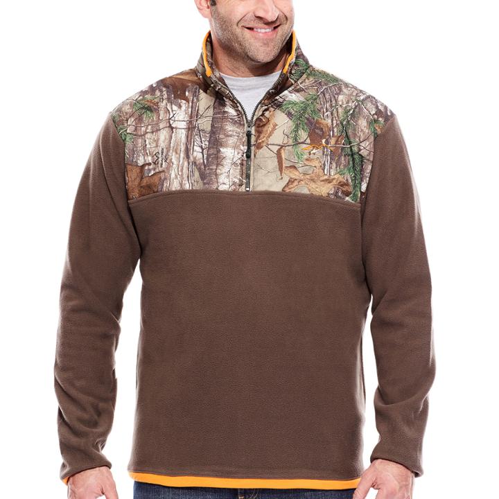 Realtree Long-sleeve Microfleece Quarter Zip Shirt