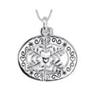 Inspired Moments&trade; Sterling Silver Snowflake Pendant Necklace