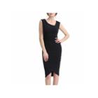 Phistic Women's Wrap Bottom Fitted Midi Dress