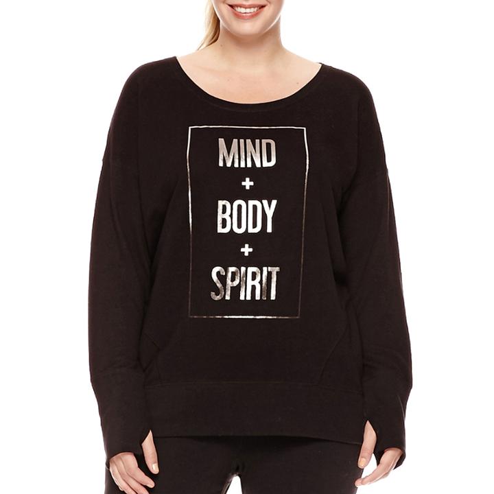 Xersion&trade; Long-sleeve High-low Sweatshirt - Plus