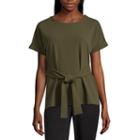 Worthington Belted Dolman Top - Tall