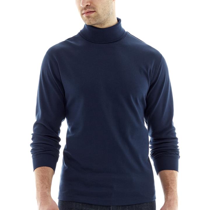 St. John's Bay Legacy Interlock Turtleneck Shirt