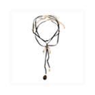 Decree Bead & Metal Cord Necklace