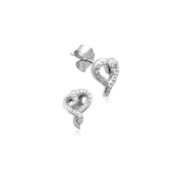 Hallmark Diamonds 1/10 Ct. T.w. Round White Diamond Sterling Silver Stud Earrings