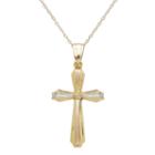 Infinite Gold&trade; 14k Gold Cross Pendant Necklace