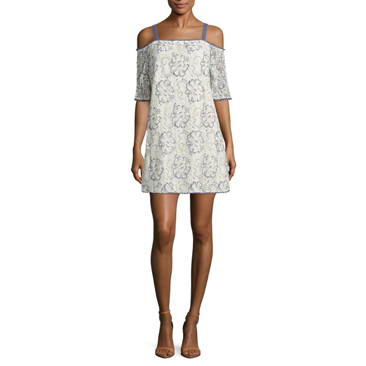 City Triangle 3/4 Sleeve Floral A-line Dress-juniors