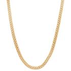 Womens 16 Inch 14k Gold Over Silver Link Necklace