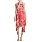 Robbie Bee Sleeveless Floral Fit & Flare Dress-petite