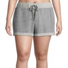 Flirtitude Knit Soft Shorts-juniors Plus