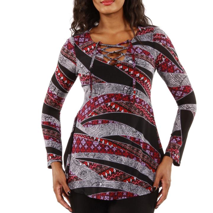24/7 Comfort Apparel Enchantress Tunic Top