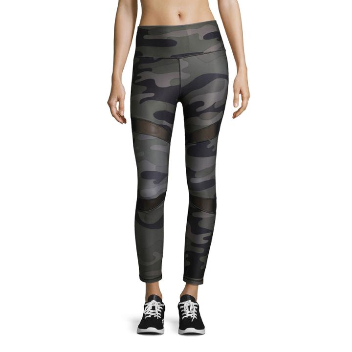 Xersion High Waist Mesh Knit Workout Leggings