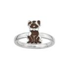 Personally Stackable Sterling Silver Dog Ring