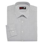 Jf J.ferrar Easy-care Stretch Long Sleeve Broadcloth Pattern Dress Shirt - Slim