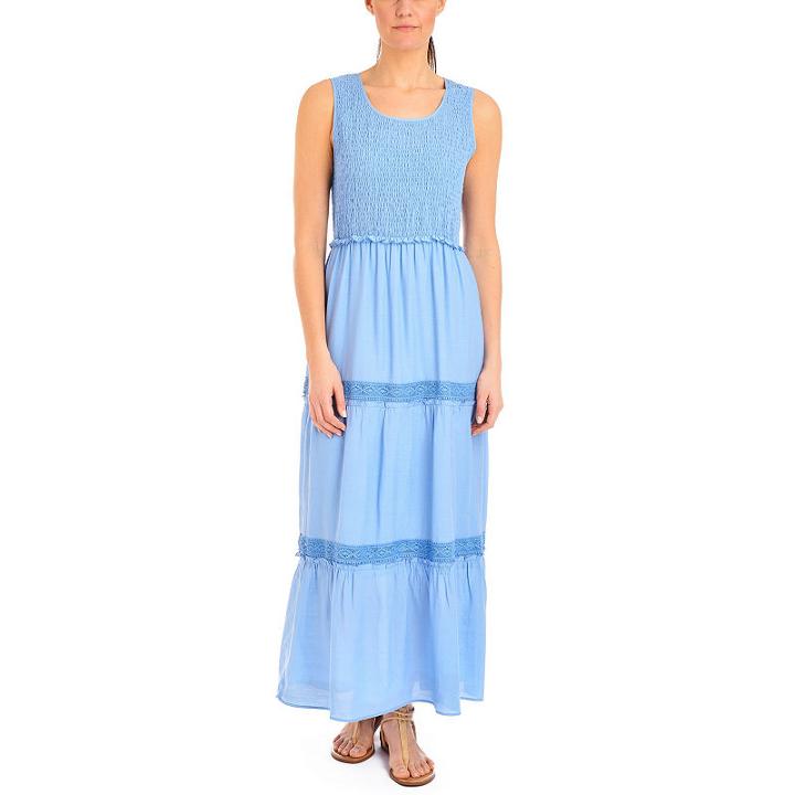 Ny Collection Sleeveless Tiered Skirt Maxi Dress - Petites