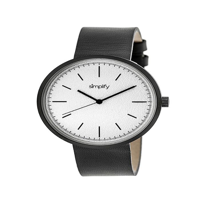 Simplify Unisex Gray Strap Watch-sim3008