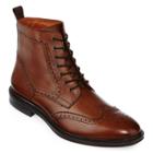 Stafford Deacon Mens Wingtip Leather Boots