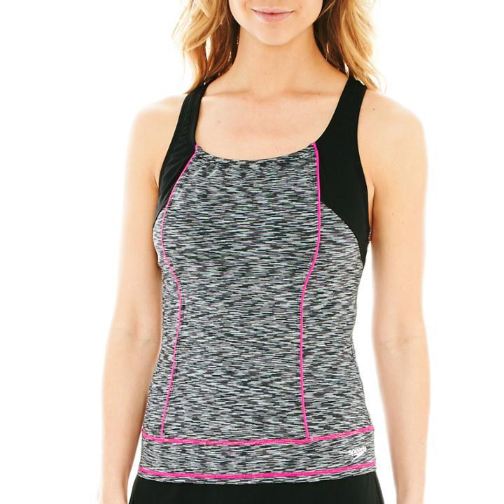 Speedo Space-dyed Ultraback Tankini Swim Top
