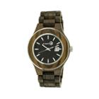 Earth Wood Cherokee Dark Brown Bracelet Watch With Date Ethew3402