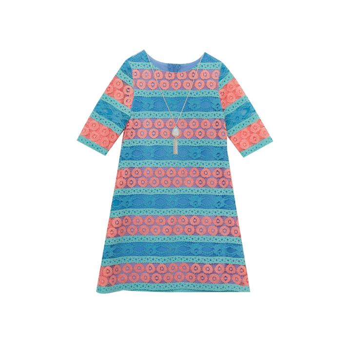 Rare Editions 3/4 Sleeve Skater Dress - Preschool