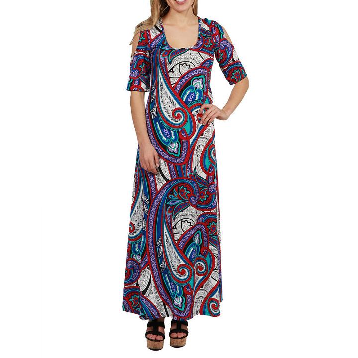 24/7 Comfort Apparel Shannon Maxi Dress