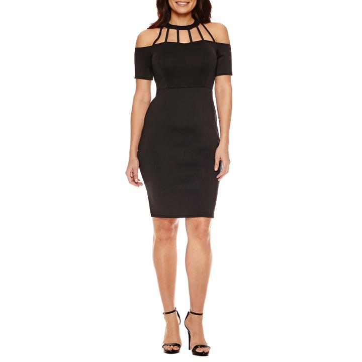 Bold Elements Short Sleeve Bodycon Dress