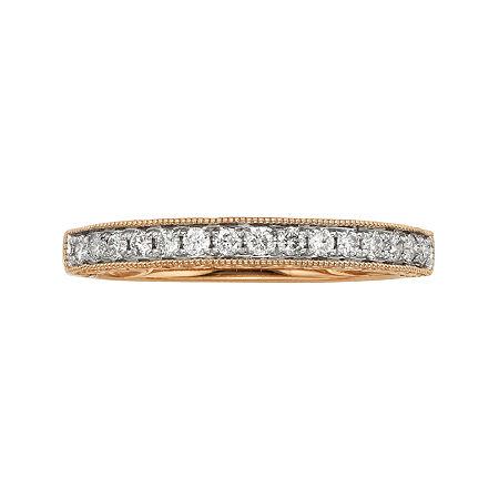 1/4 Ct. T.w. Certified Diamond 14k Rose Gold Wedding Band