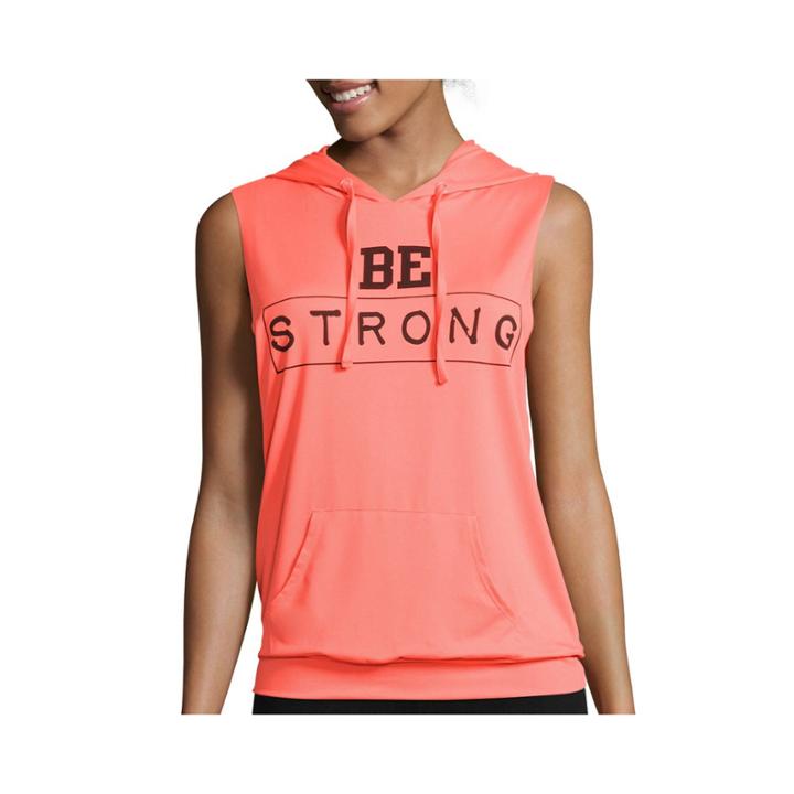 Inspired Hearts Sleeveless Graphic Hoodie - Juniors