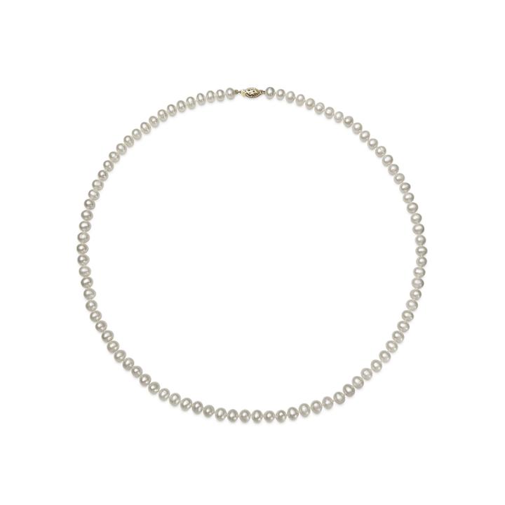 14k Yellow Gold Akoya Pearl Necklace 24