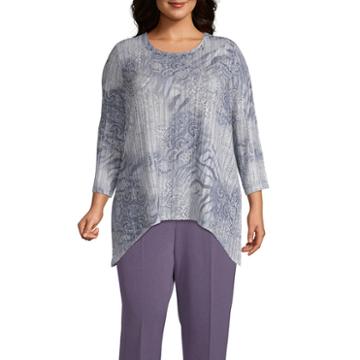 Alfred Dunner Smart Investments Abstract Animal Tee - Plus