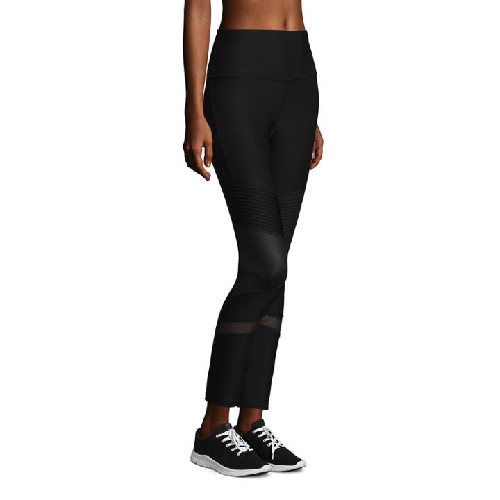 Xersion High Rise 7/8 Mesh Inset Moto Leggings
