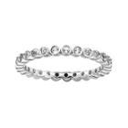 Personally Stackable Genuine White Topaz Sterling Silver Ring