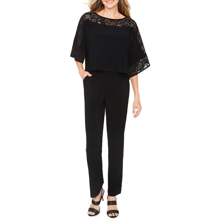 Ronni Nicole 3/4 Sleeve Jumpsuit