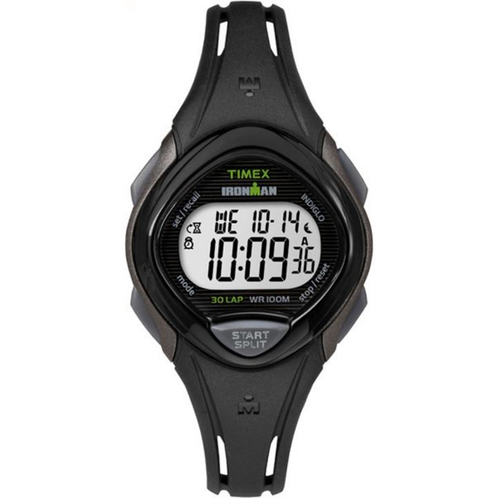 Timex Ironman Sleek 30 Womens Black Strap Watch-tw5m103009j