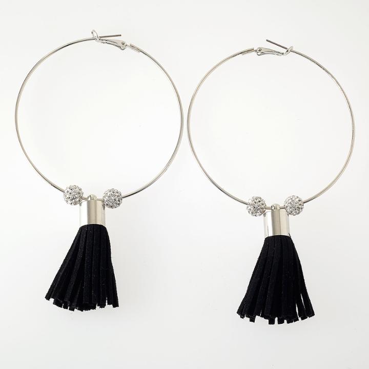 Bijoux Bar Bijoux Bar Clear Hoop Earrings