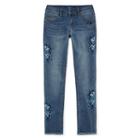 Arizona Tonal Embroidery Skinny Jean Gilrs 4-16 And Plus