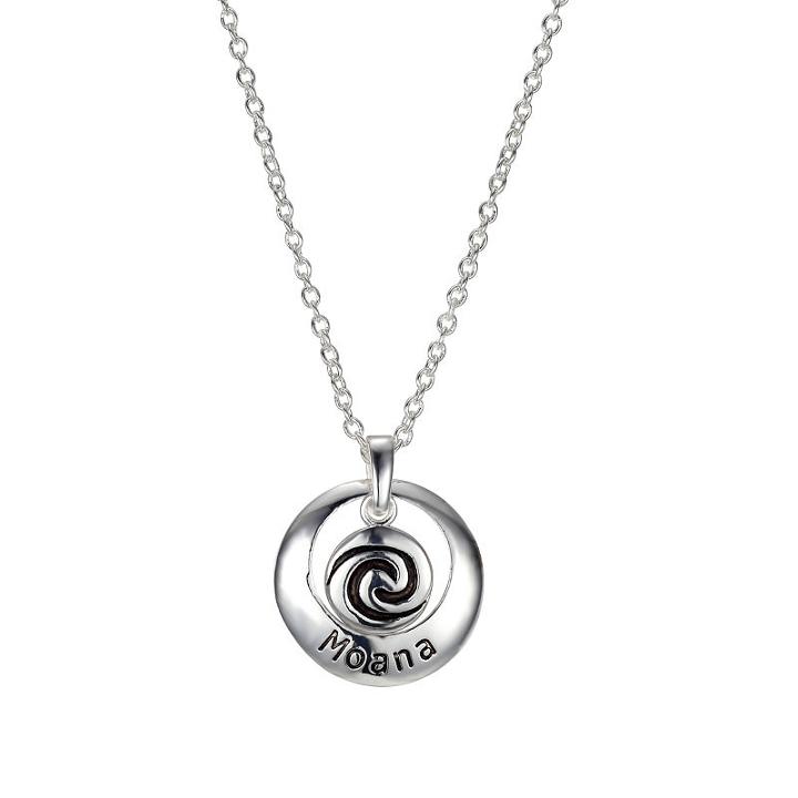 Disney Disney Womens Oval Moana Pendant Necklace