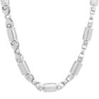 Steeltime Stainless Steel Solid Link 24 Inch Chain Necklace
