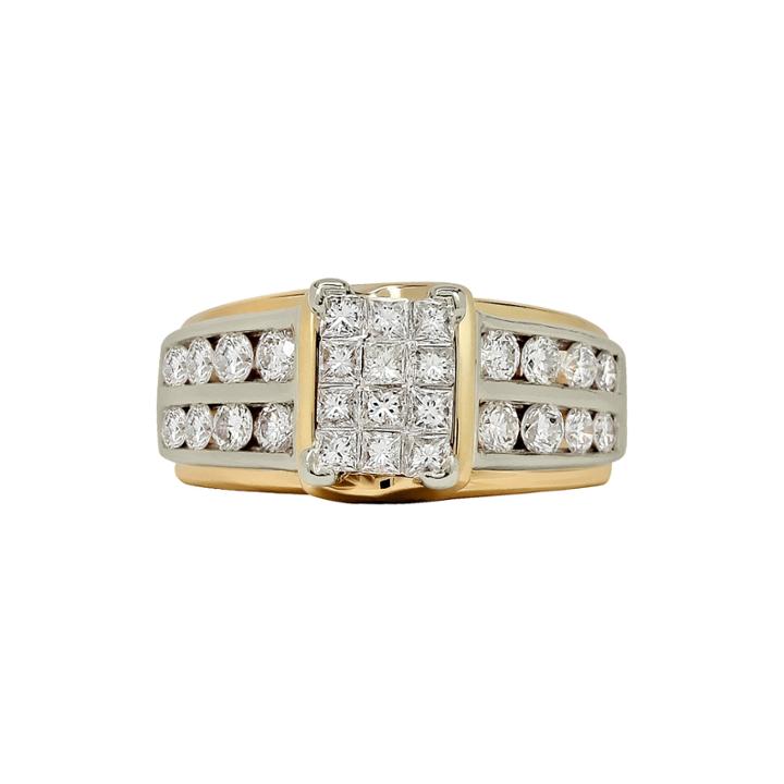 Limited Quantities 2 Ct. T.w. Diamond 14k Two-tone Gold Engagement Ring