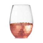 Fitz & Floyd Daphne Set Of 4 Copper Stemless Wine Glasses