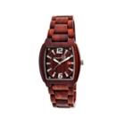 Earth Wood Sagano Red Bracelet Watch With Date Ethew2403