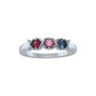 Personalized Xs And Os Birthstone Ring