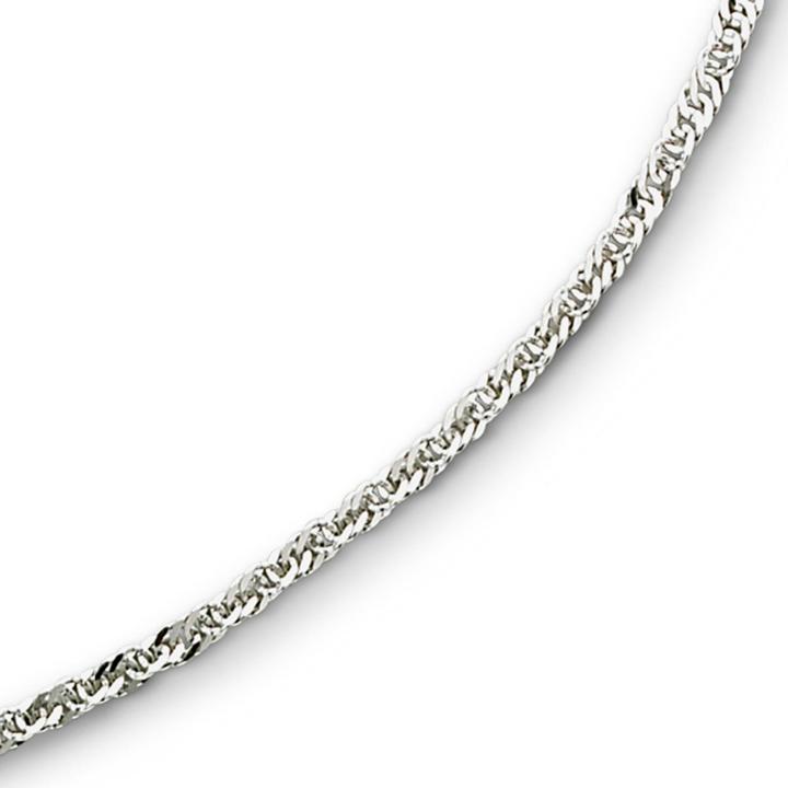 14k White Gold 18 Singapore Chain